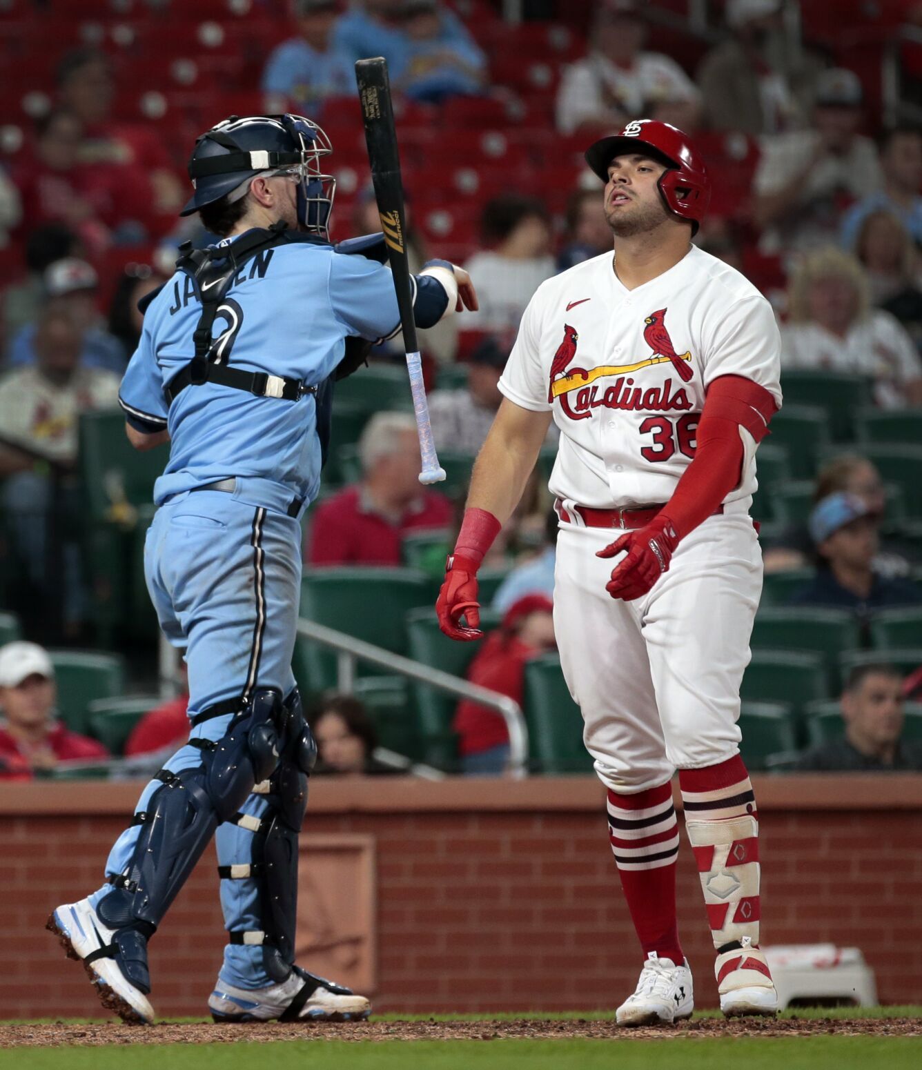 Cardinals, Blue Jays play at Busch